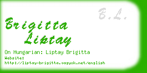 brigitta liptay business card